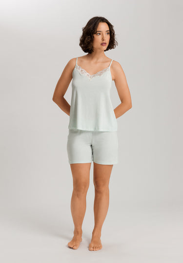 Natural Elegance Spaghetti Camisole Short Pajama Set | Vapor Melange 74962-3011
